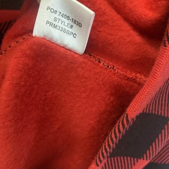 Universal Studios Buffalo Plaid Hoodie Adult XL Christmas Beaver Sweatshirt - Picture 7 of 8